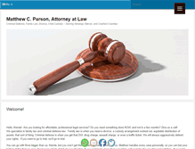 Tablet Screenshot of lawfirmfranklin.com